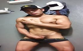 Cute latin twink with tasty cock jerking off on cam