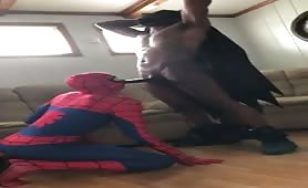 Batman fucking spiderman raw