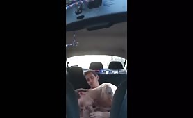 Horny young stud getting fucked in my backseat