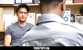 Security guard fucking a sext latin stud