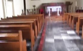 Masturbating in church