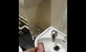 Leaving a huge load on a public bathroom sink