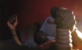 Young thug using a fleshlight to masturbate