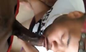 Young black thug delights in with huge cock