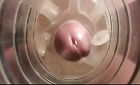 cumming inside a fleshlight